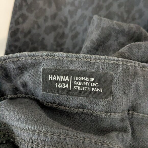 BUFFALO David Bitton "Hanna" High Rise Skinny Stretch Black/Gray Jeans; Size 14 - Picture 5 of 6